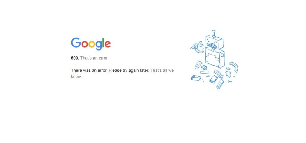 Google services (including youtube, keep) are down except google search! thousands of error report by users – 14th Dec 2020