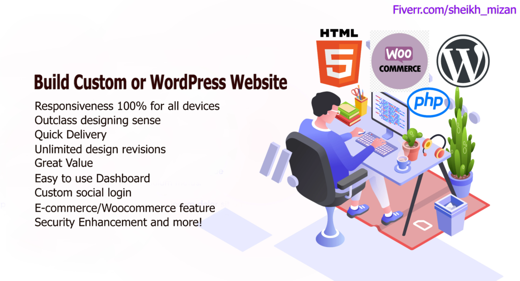 Professional – Responsive – Custom Or WordPress site